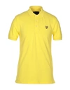 Lyle & Scott Polo Shirts In Yellow