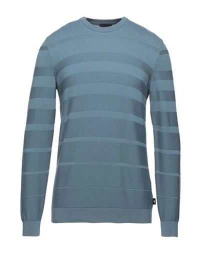 Emporio Armani Sweaters In Blue