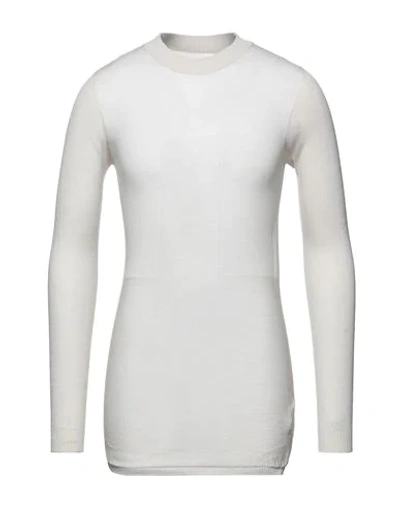 Rick Owens Ribbed Knit Top In Ivory
