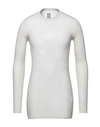 Rick Owens Ribbed Knit Top In Ivory