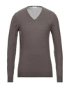 Paolo Pecora Sweaters In Dark Brown