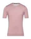 Tagliatore Sweaters In Pastel Pink