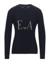 Emporio Armani Sweaters In Dark Blue