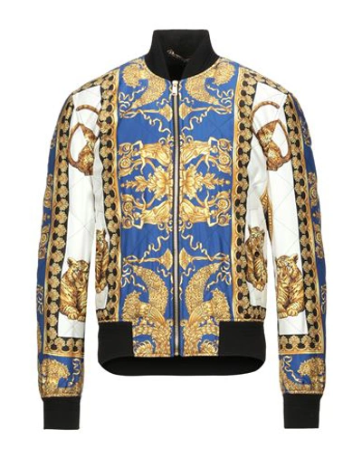 Versace Jackets In Dark Blue