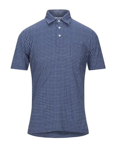 Fedeli Polo Shirts In Blue