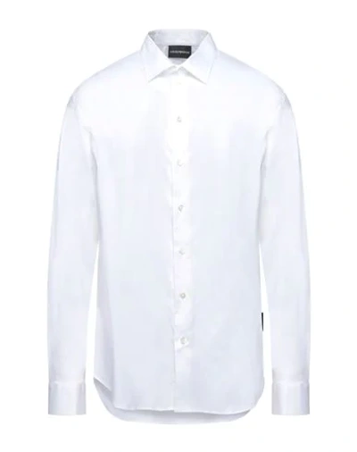 EMPORIO ARMANI EMPORIO ARMANI MAN SHIRT WHITE SIZE S COTTON, POLYAMIDE, ELASTANE,38972451LA 4