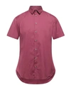 Giorgio Armani Shirts In Maroon