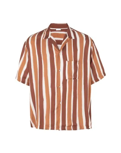 8 By Yoox Shirts In Brown