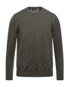 Drumohr Man Sweater Military Green Size 46 Cotton