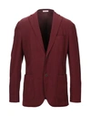 Boglioli Suit Jackets In Maroon