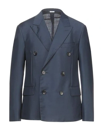 Lanvin Suit Jackets In Dark Blue