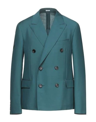 Lanvin Suit Jackets In Deep Jade