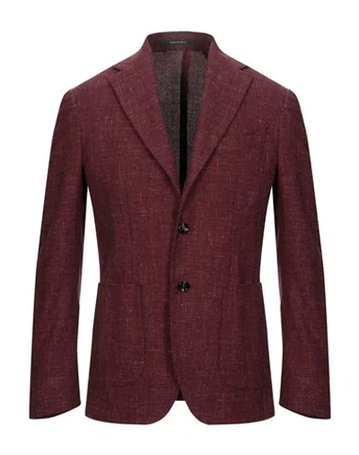 Pulito Suit Jackets In Maroon