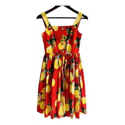 Pre-owned Dolce & Gabbana Mid-length Dress In Red