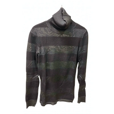 Pre-owned Kenzo Silk Jumper In Anthracite