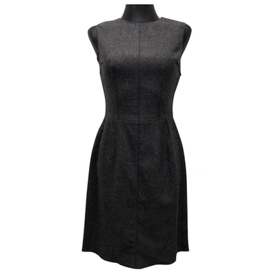 Pre-owned Dolce & Gabbana Wool Mid-length Dress In Anthracite