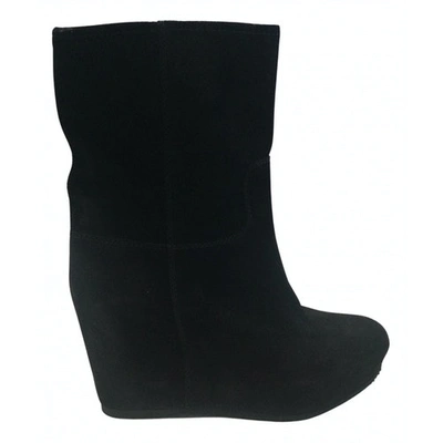 Pre-owned Carshoe Ankle Boots In Black