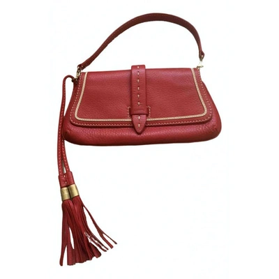 Pre-owned Lancel Leather Handbag In Red