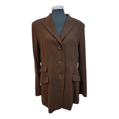 Pre-owned Luciano Barbera Wool Blazer In Brown