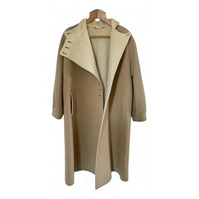 Pre-owned Pierre Cardin Cashmere Coat In Camel