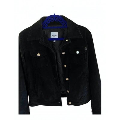 Pre-owned Moschino Love Velvet Jacket In Black