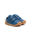 Camper Touch Fastening Leather Pre-walkers In Blue