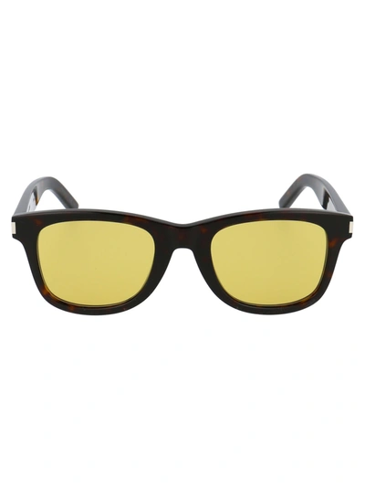 Saint Laurent Sl 51 Sunglasses In 063 Havana Havana Yellow