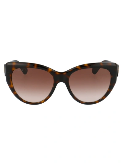 Gucci Gg0877s Sunglasses In Brown