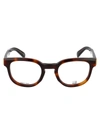 Dunhill Tortoiseshell Logo Plaque Glasses In 002 Havana Havana Transparent