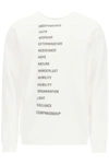 RAF SIMONS WORDING PATCHES ARCHIVE REDUX SWEATSHIRT,11739557