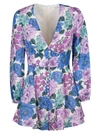 ZIMMERMANN FLORAL PRINT V-NECK DRESS,7256YPOP LILAC FLORAL