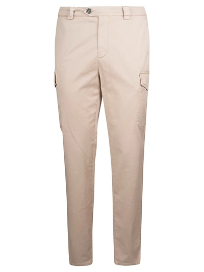 Brunello Cucinelli Side Pocket Detail Trousers In Neutrals
