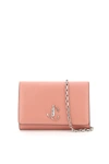 JIMMY CHOO VARENNE MONOGRAM CLUTCH WITH SHOULDER STRAP,11739586