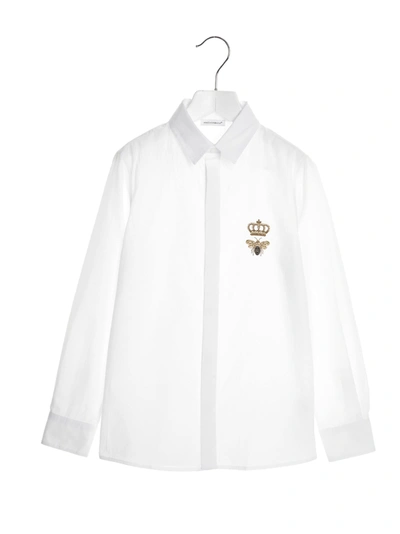 Dolce & Gabbana Kids' Shirt In White