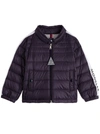 MONCLER ALBER DOWN JACKET IN BLUE NYLON,1A5512053334742