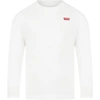 LEVI'S WHITE T-SHIRT FOR KIDS WITH LOGO,LKEC706 EC706 001