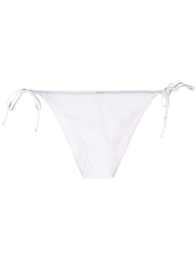 Moschino Tie-fastening Logo Briefs In White