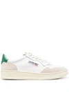 Autry Side-logo Detail Sneakers In White,green