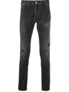 BALMAIN DISTRESSED-FINISH DENIM JEANS