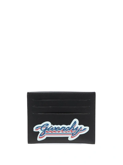 Givenchy Logo-print Leather Cardholder In Black