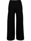 D-EXTERIOR CROPPED WIDE-LEG TROUSERS