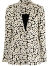 ALICE AND OLIVIA FLORAL-PRINT SINGLE-BREASTED BLAZER
