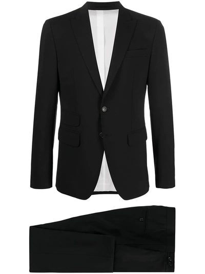 Dsquared2 Single-breasted Wool Suit In Black