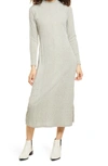 ALL IN FAVOR LONG SLEEVE RIB KNIT MIDI DRESS,191446376160