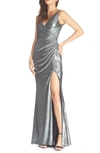 DRESS THE POPULATION JORDAN RUCHED MERMAID GOWN,843301193527