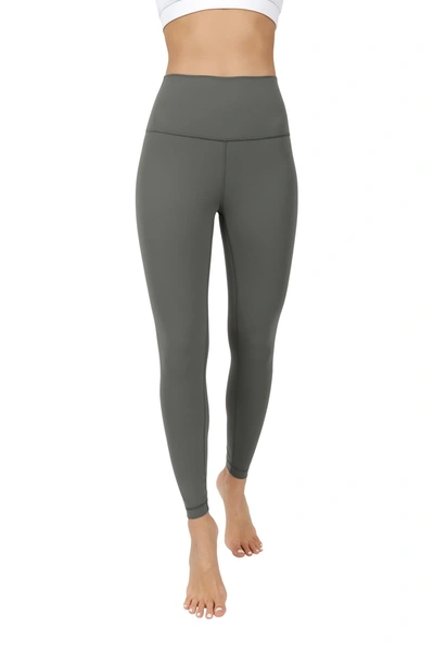 90 Degree By Reflex Superflex High Rise Elastic Free Ankle Leggings In Fresh Dill