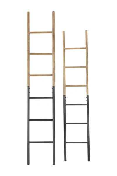 Willow Row Brown Metal Industrial Ladder