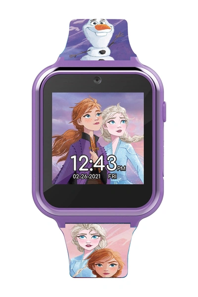 Accutime Kids' Frozen 2 Itime Interactive Smart Watch, 40mm In Purple