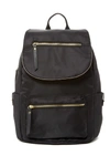 Madden Girl Proper Flap Nylon Backpack In Black