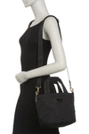 Marc Jacobs Quilted Nylon Mini Tote Bag In Black